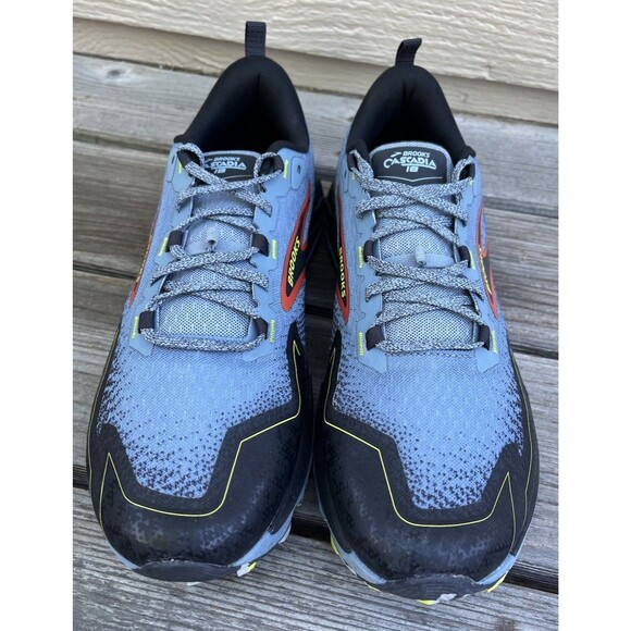 Brooks Cascadia 18 Men\'s 12.5 2E Wide Trail Running Shoes *MISSING INSOLES*
